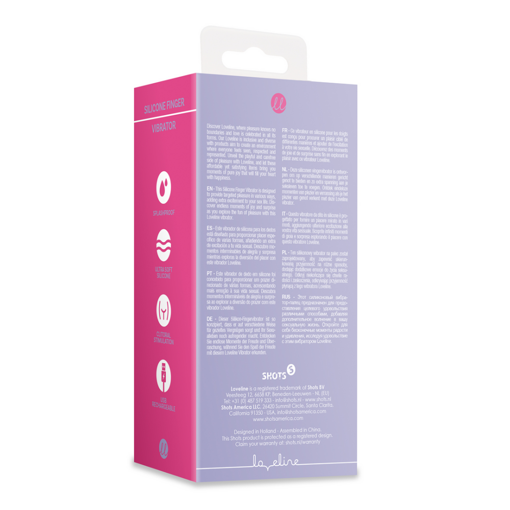 Loveline by Shots Silicone Vinger Vibrator