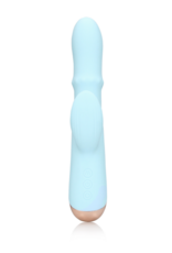 Loveline by Shots Pulse Wave en Op-en-Neer Beweegbare Ring Vibrator - Arctic Blue