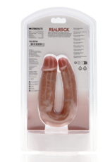 RealRock by Shots U Shaped Double Dildo 5 / 12,7 cm - Tan