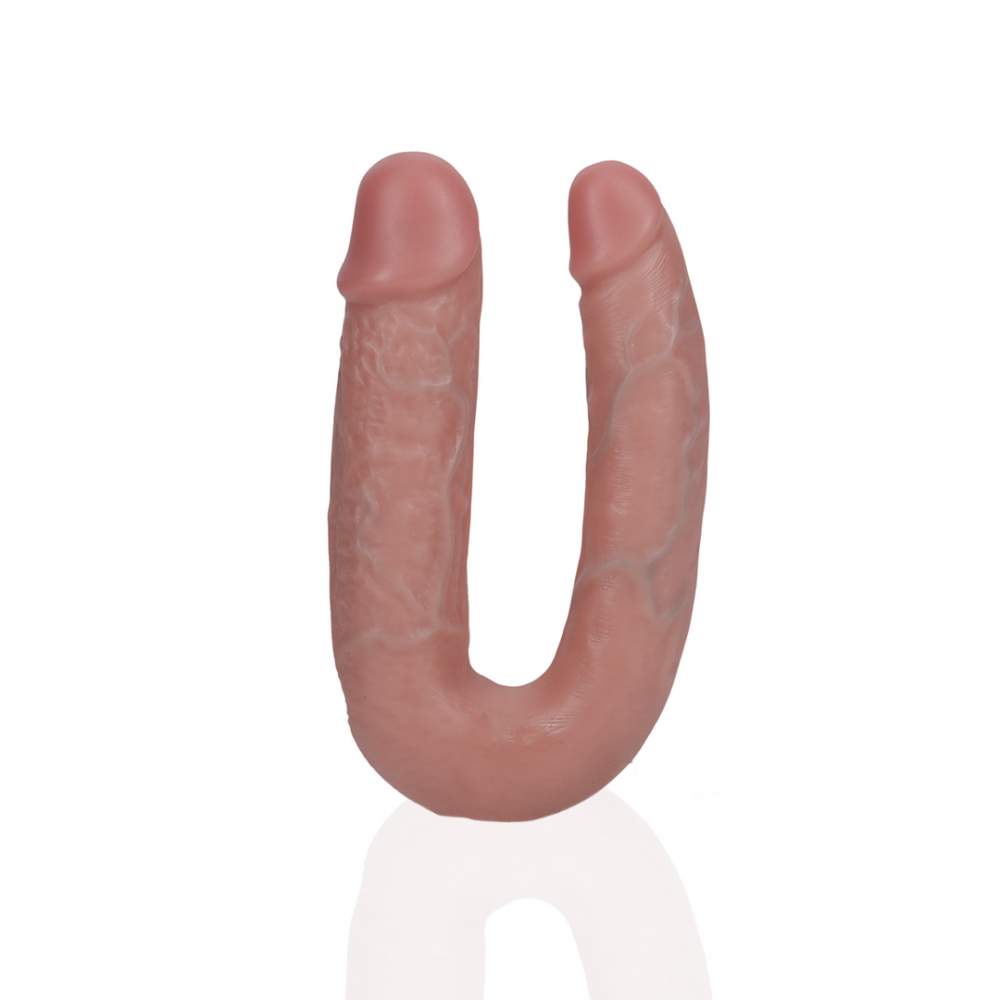 RealRock by Shots U Shaped Double Dildo 5 / 12,7 cm - Flesh