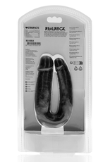 RealRock by Shots U Shaped Double Dildo 5 / 12,7 cm - Black