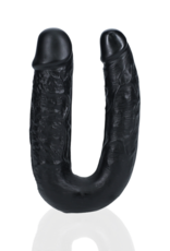 RealRock by Shots U Shaped Double Dildo 5 / 12,7 cm - Black