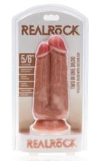 RealRock by Shots Two in One Dildo 5/6 - 12,7/15,2 cm - Flesh