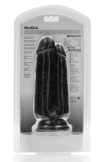 RealRock by Shots Two in One Dildo 5/6 - 12,7/15,2 cm - Black