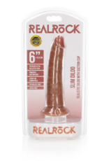 RealRock by Shots Slim Realistic Dildo with Suction Cup - 6 / 15,5 cm