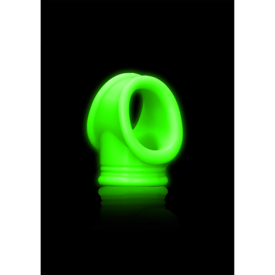 Image of Ouch! by Shots Cockring Ball Strap - Glow in the Dark