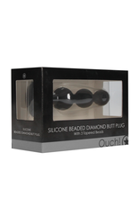 Ouch! by Shots Silicone Beaded Diamond Buttplug