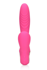 Loveline by Shots Tongue Flickering en Heating Rabbit Vibrator - Exuberant Pink