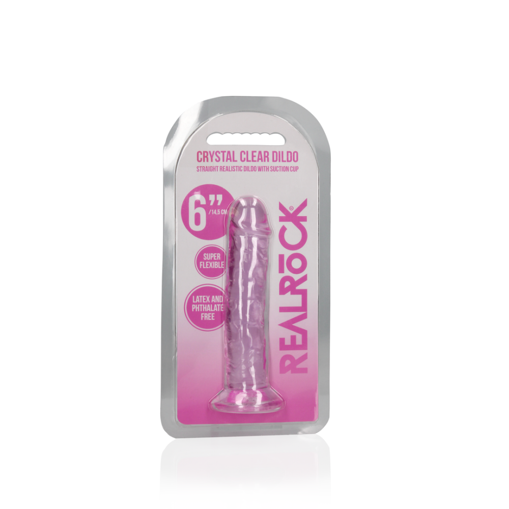 RealRock by Shots Straight Realistic Dildo with Suction Cup - 6'' / 14,5