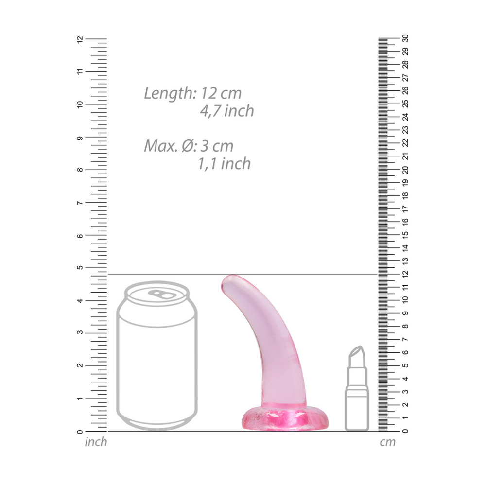 RealRock by Shots Non-Realistic Dildo with Suction Cup - 5 / 11,5 cm