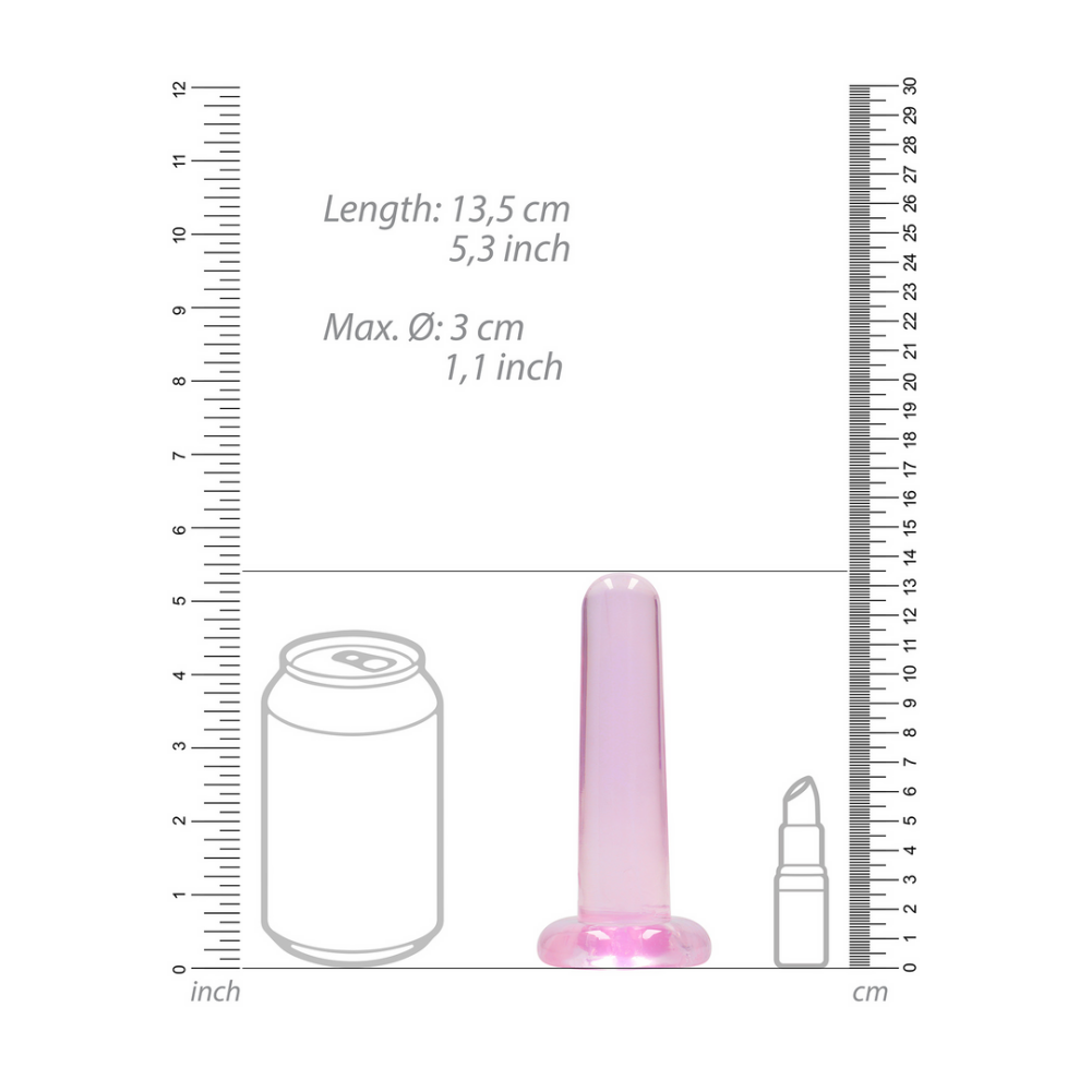 RealRock by Shots Non-Realistic Dildo with Suction Cup - 5 / 13,5 cm