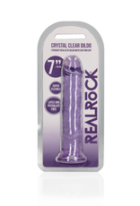 RealRock by Shots Straight Realistic Dildo with Suction Cup - 7'' / 18