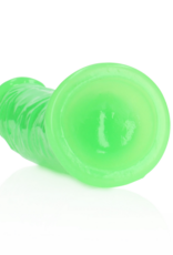 RealRock by Shots Slim Realistic Dildo with Suction Cup - Glow in the Dark - 6'' / 15,5 cm