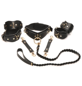 XR Brands Lover's Restraints Set - Zwart