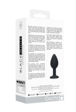 Ouch! by Shots Siliconen Butt Plug met Verwijderbare Sieraden