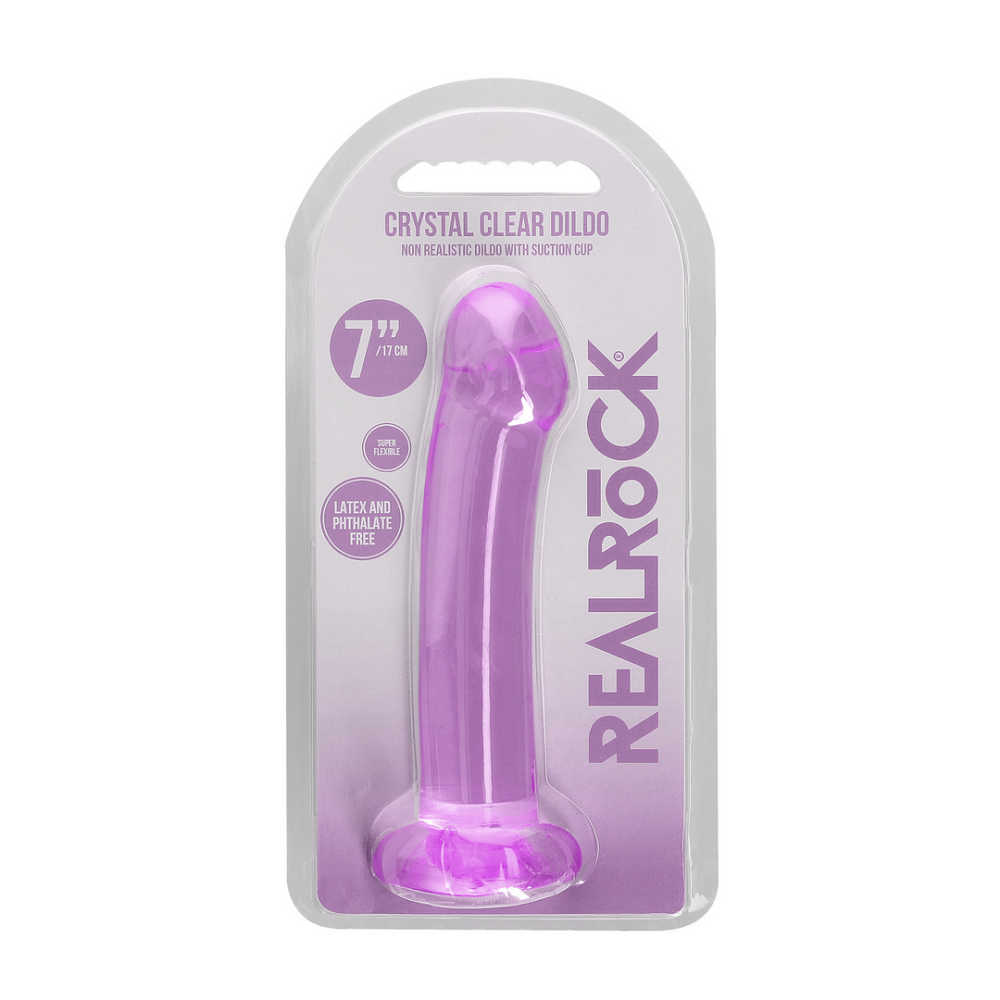 RealRock by Shots Non-Realistic Dildo with Suction Cup - 7 / 17 cm