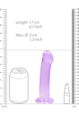 RealRock by Shots Non-Realistic Dildo with Suction Cup - 7 / 17 cm