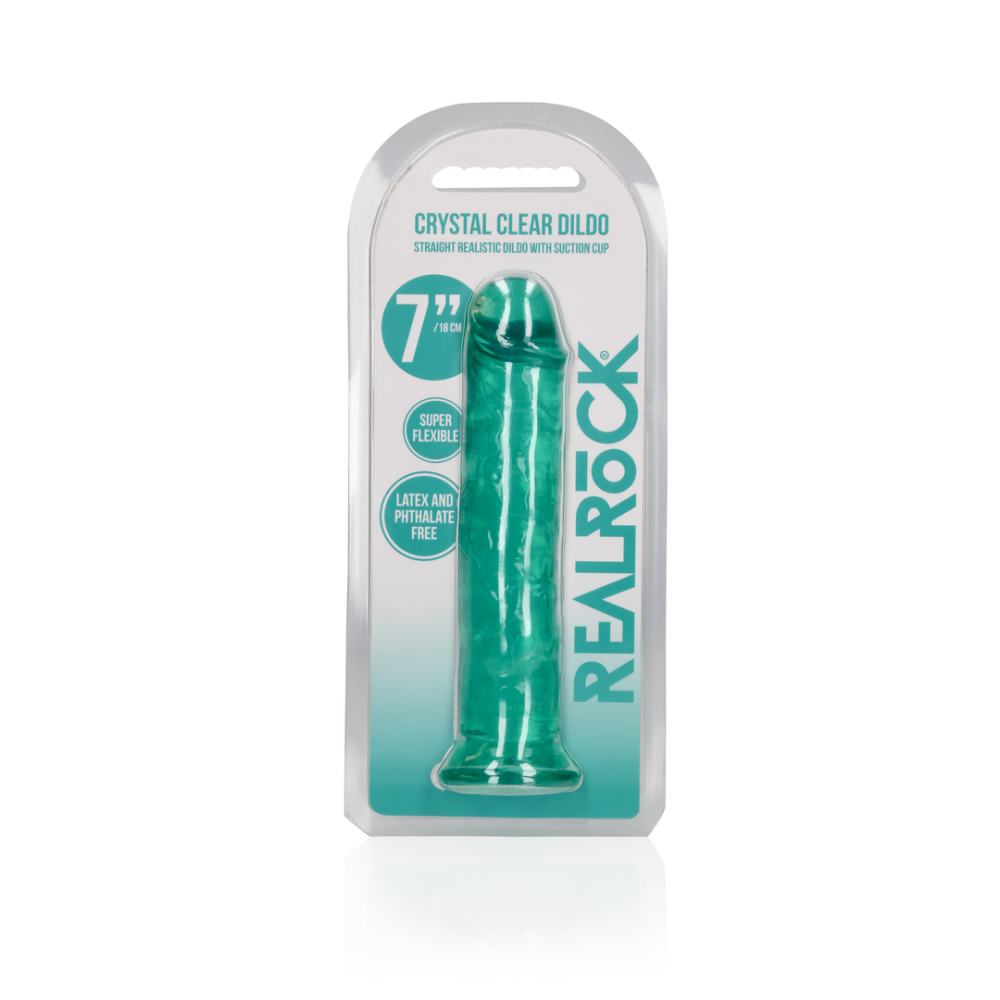 RealRock by Shots Straight Realistic Dildo with Suction Cup - 7'' / 18