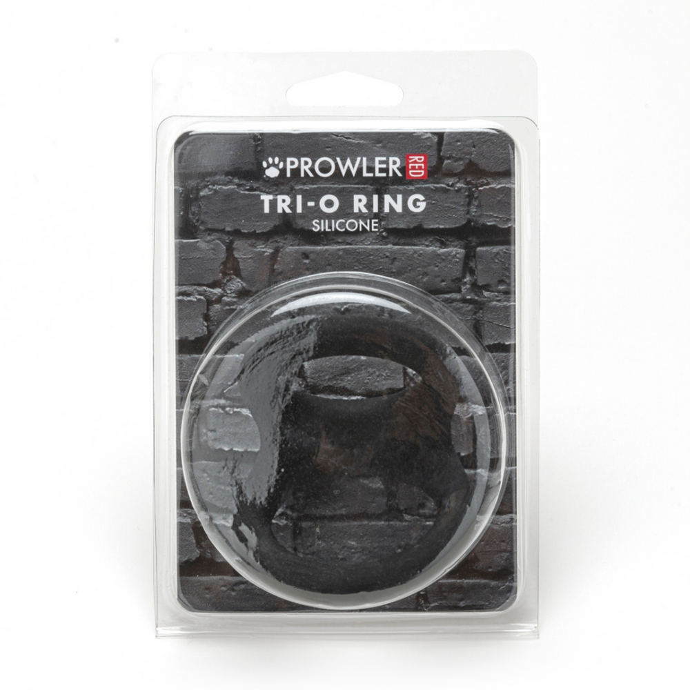 Prowler Red Tri-O Silicone Ring - Black