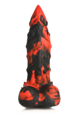 XR Brands Fire Demon - Monster Silicone Dildo - Red/Black