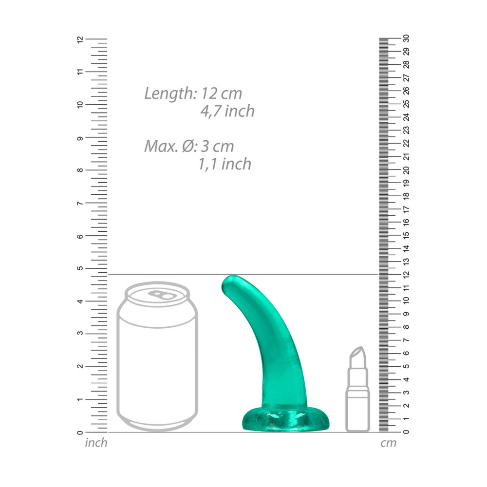 RealRock by Shots Non-Realistic Dildo with Suction Cup - 5 / 11,5 cm