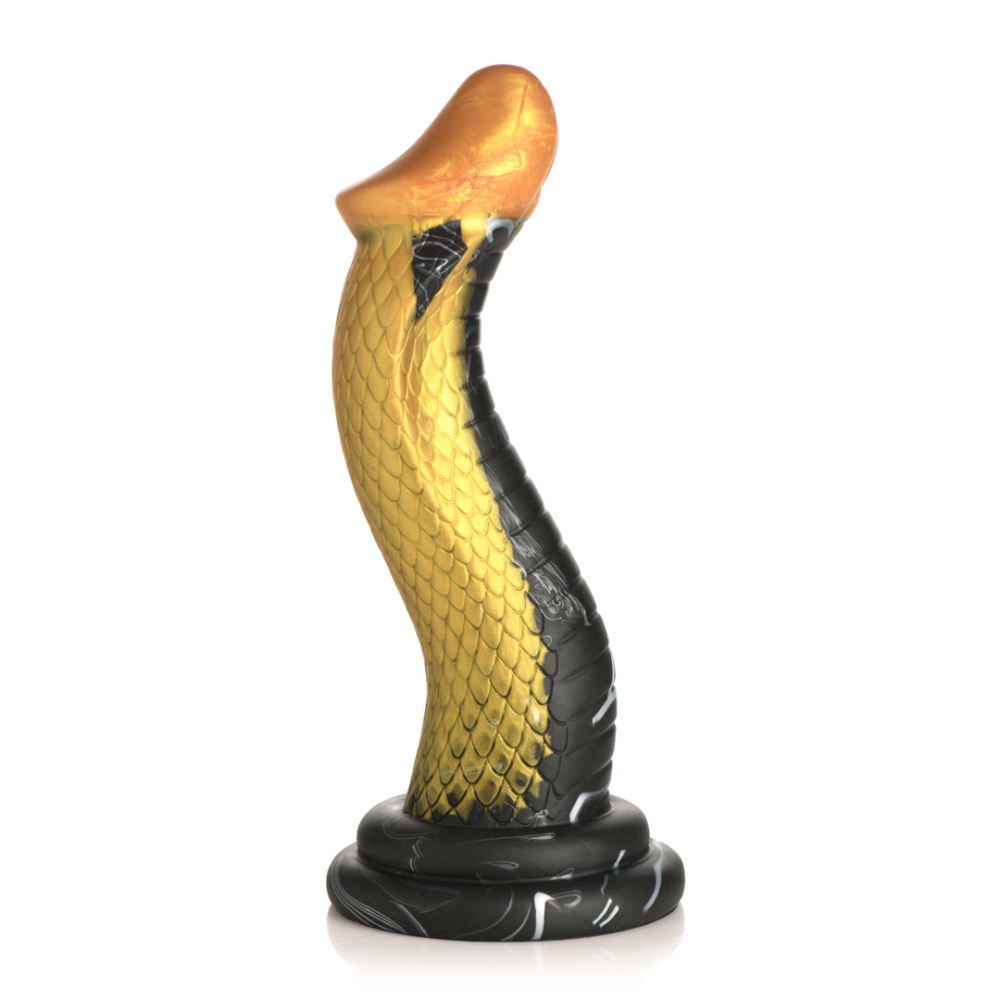 Image of XR Brands Golden Snake - Silicone Dildo