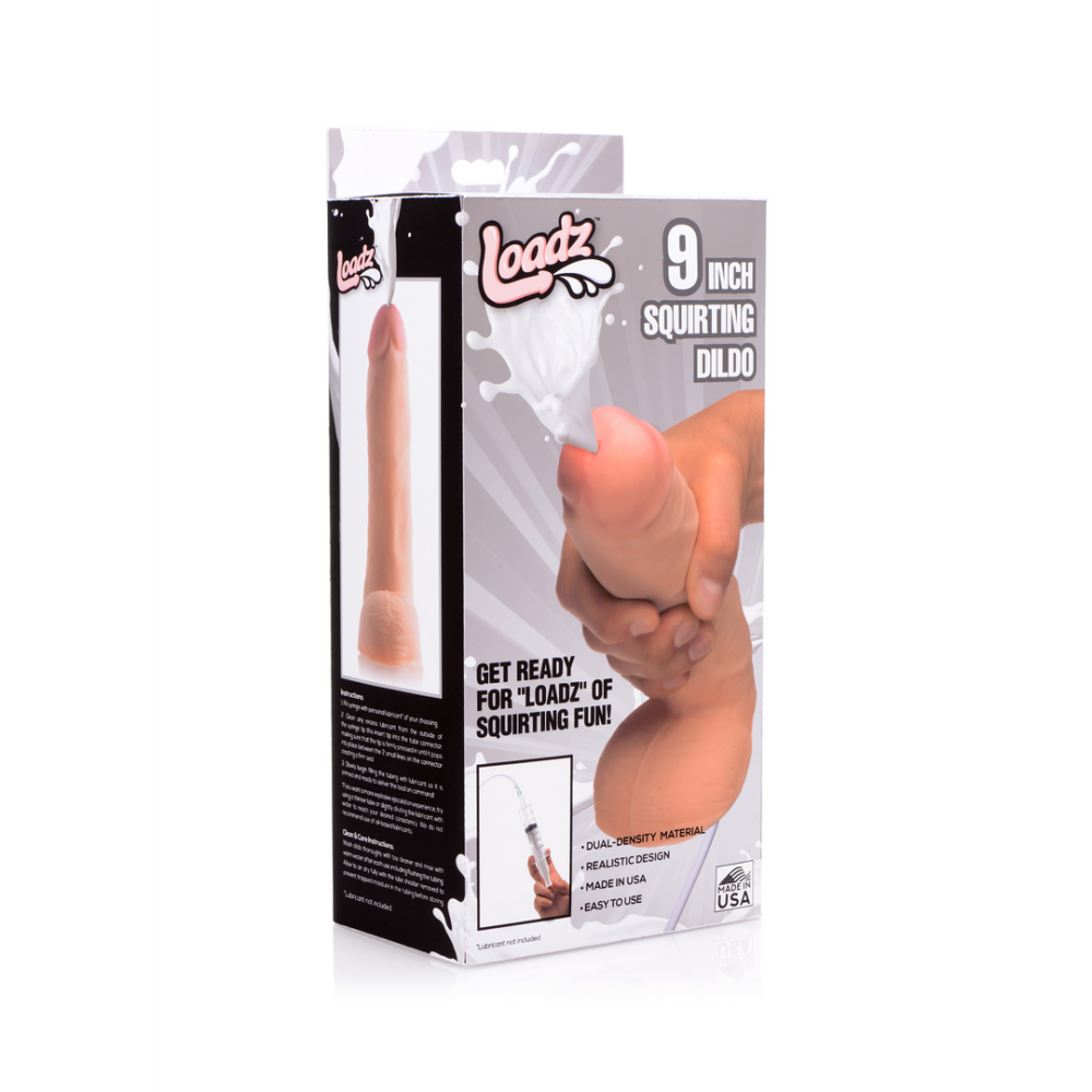 XR Brands Realistic Dual Density Squirting Dildo - 7 / 18 cm