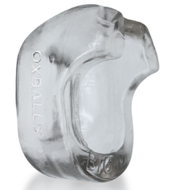 Oxballs Big-D - Bigger Bulge Cockring met Shaft Grippers - Doorzichtig