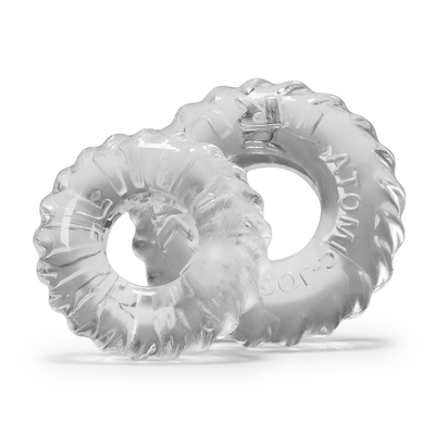 Image of Oxballs Truckt - 2-pack Stretchy Cockring - Clear
