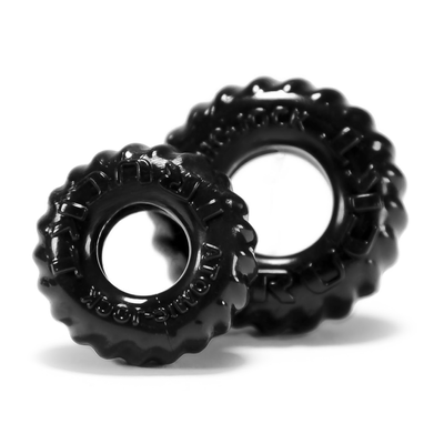 Image of Oxballs Truckt - 2-pack Stretchy Cockring - Black