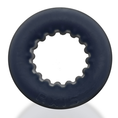 Image of Oxballs Axis - Inner Ribbed Griphold Cockring - Black Ice