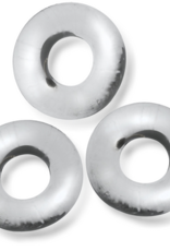 Oxballs Fat Willy - 3-pack Jumbo Cockrings - Clear