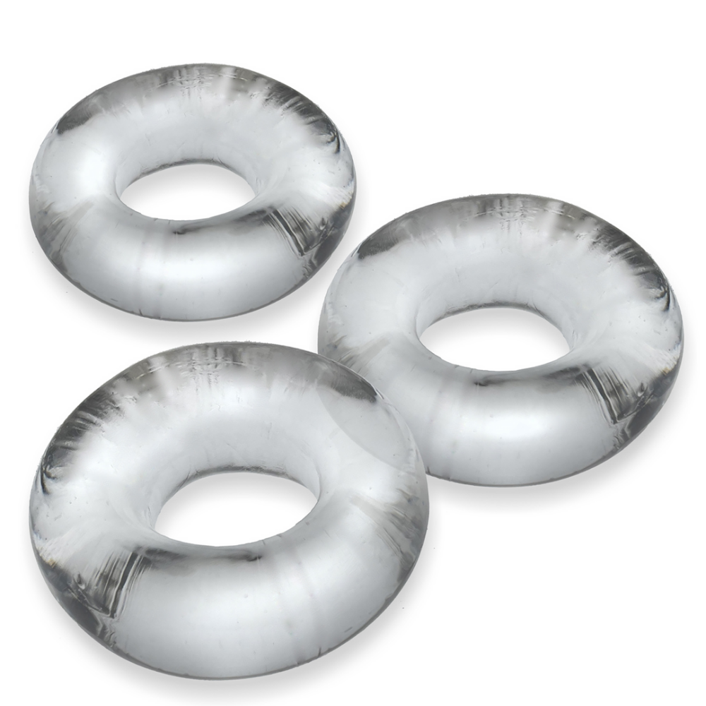 Oxballs Fat Willy - 3-pack Jumbo Cockrings - Clear