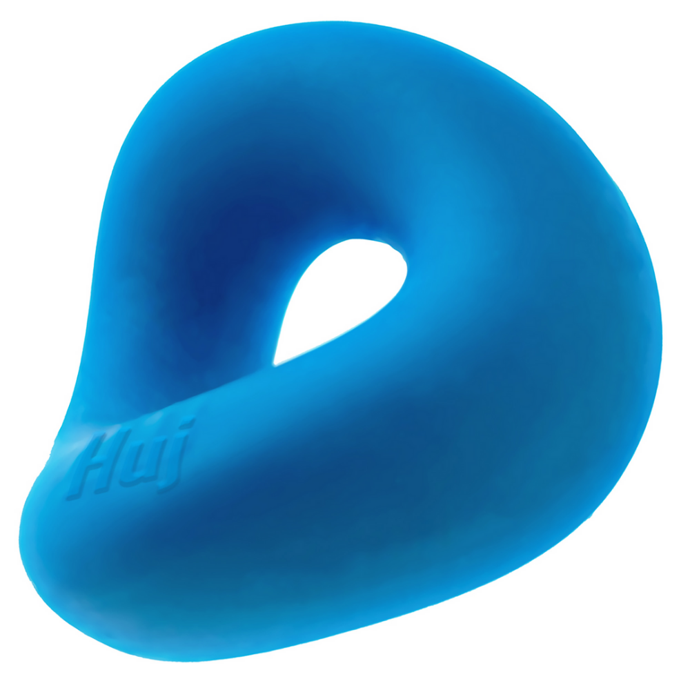 Hunkyjunk Form - Curvy Cockring - Teal Ice