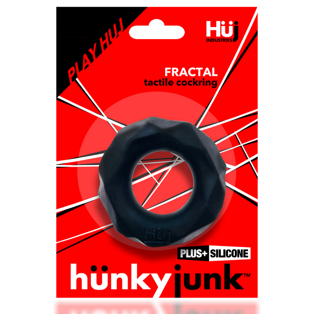 Hunkyjunk Fractal - Tactile Cockring - Tar Ice