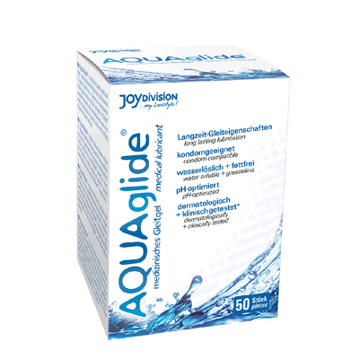 Image of Joydivision AQUAglide Neutral - Waterbased Anal Lubricant - Single Porions - 50 Pieces á 0.1 fl oz / 50 Pieces á 
