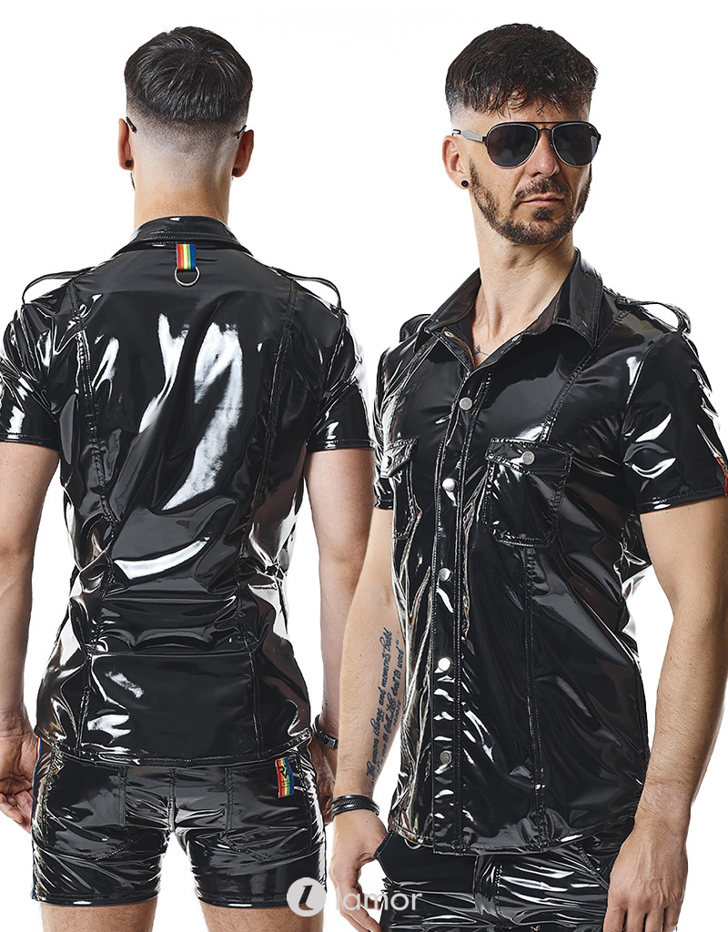 * RFP PVC heren blouse met korte mouwen van het merk RFP