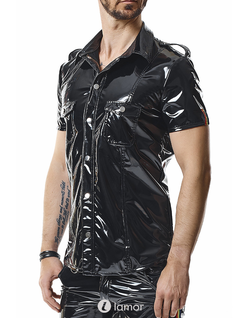 * RFP PVC heren blouse met korte mouwen van het merk RFP