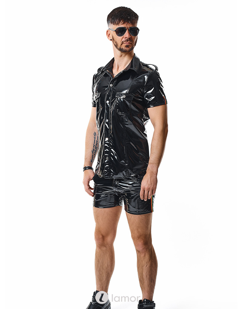 * RFP PVC heren blouse met korte mouwen van het merk RFP