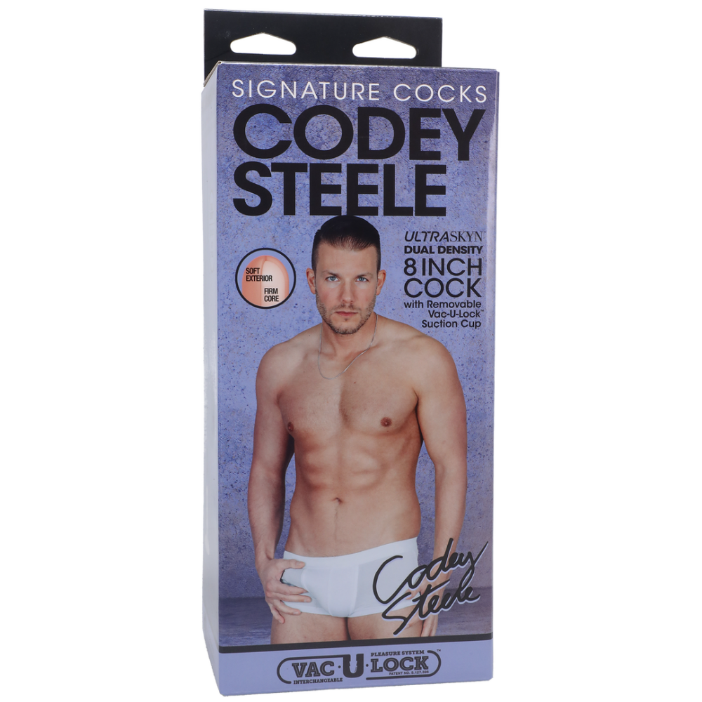 Doc Johnson Codey Steele - Realistic ULTRASKYN Dildo - 8 / 20 cm - Vanilla