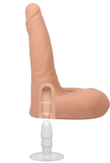 Doc Johnson Lucas Frost - Realistic ULTRASKYN Dildo - 7 / 18 cm - Vanilla