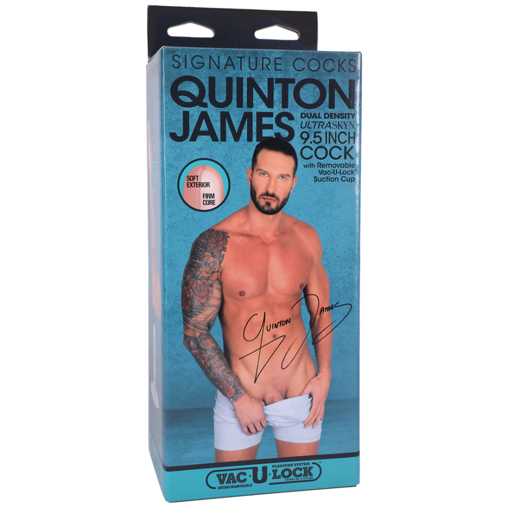 Doc Johnson Quinton James - Realistic ULTRASKYN Dildo - 9.5 / 24 cm