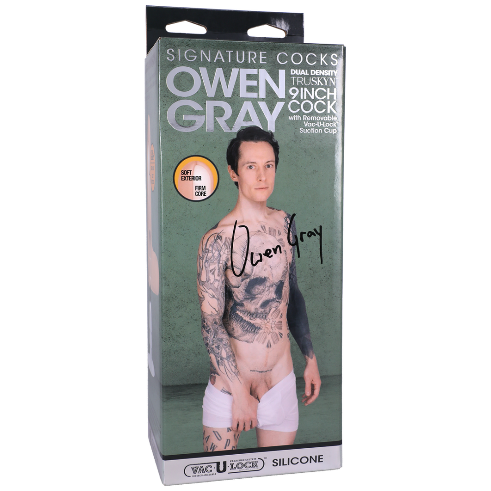 Doc Johnson Owen Gray - Realistic Silicone Dildo - 9 / 22 cm