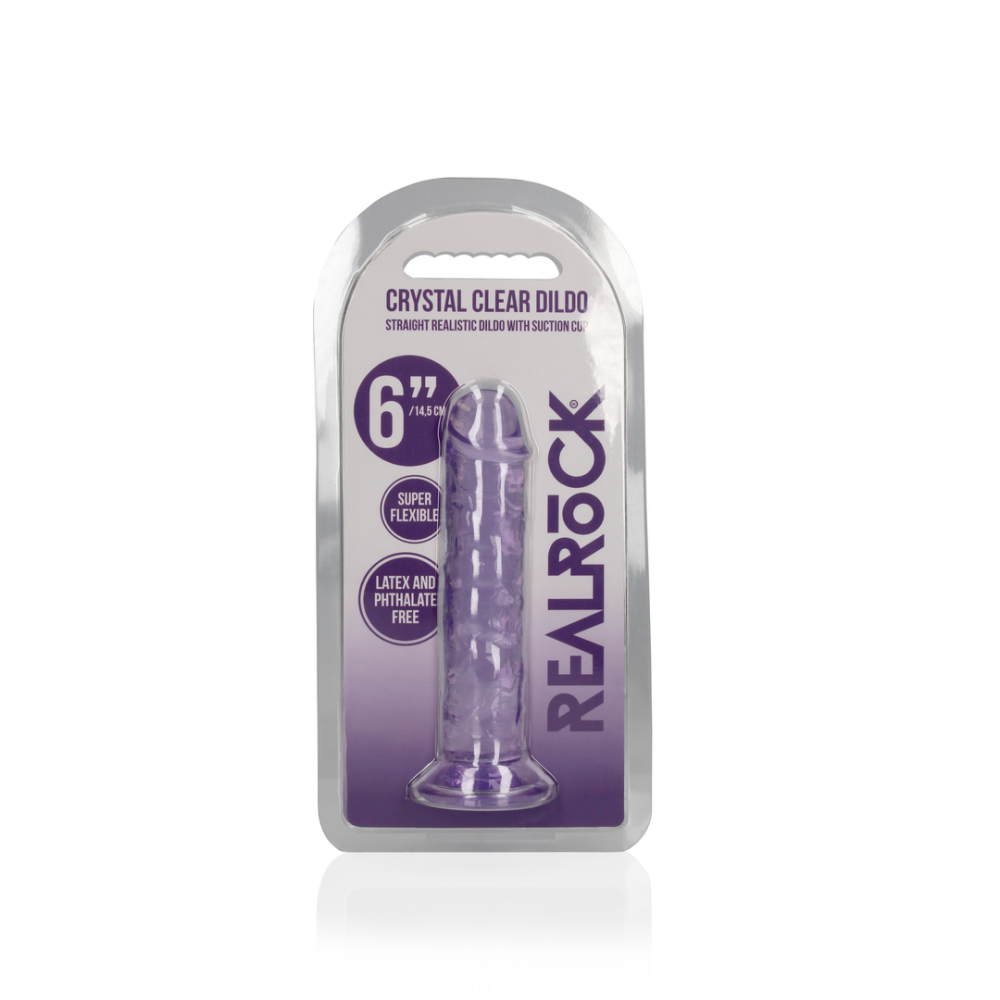 RealRock by Shots Straight Realistic Dildo with Suction Cup - 6'' / 14,5