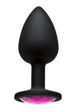Doc Johnson Booty Bling - Spade Butt Plug - Klein