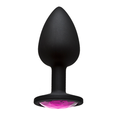 Doc Johnson Booty Bling - Spade Butt Plug - Klein