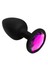 Doc Johnson Booty Bling - Spade Butt Plug - Klein