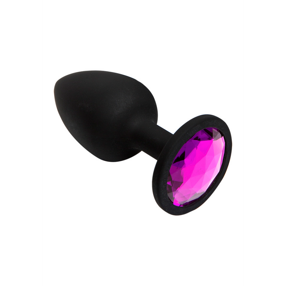 Doc Johnson Booty Bling - Spade Butt Plug - Klein