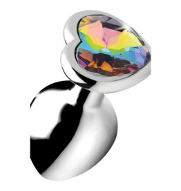XR Brands Rainbow Prism - Hart Butt Plug - Medium