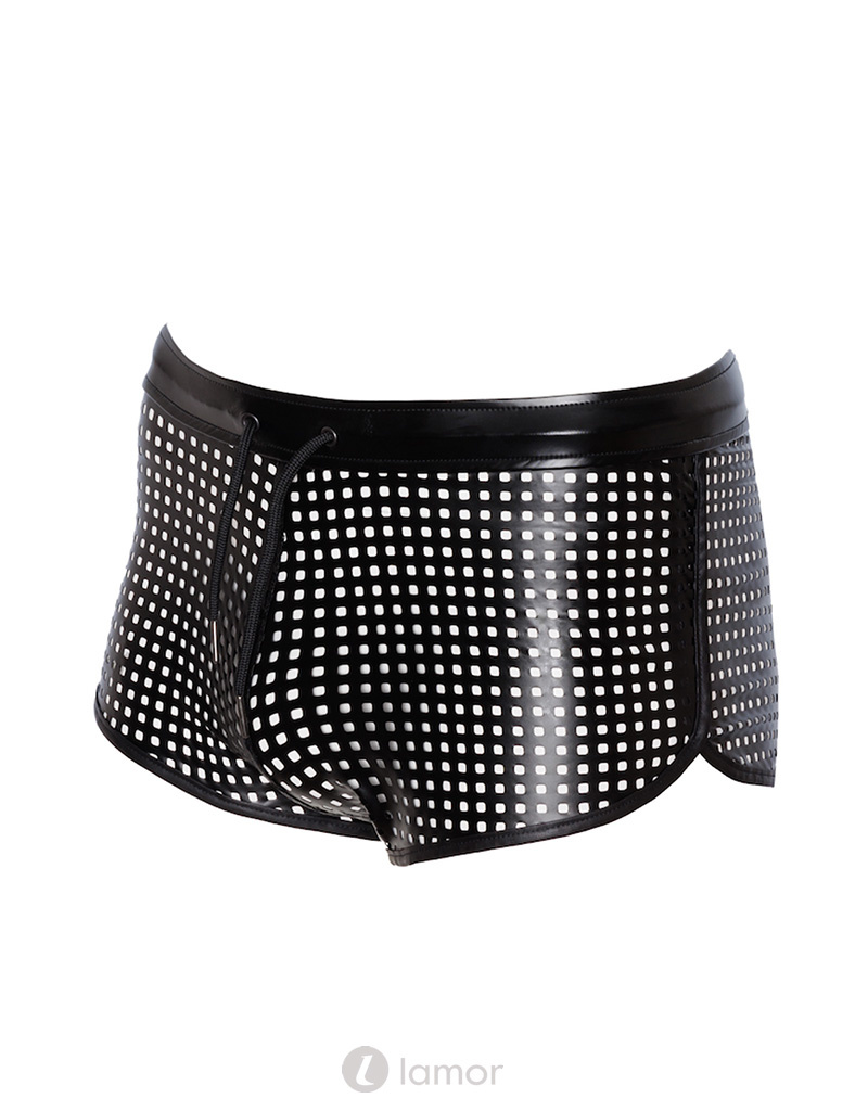 * NOIR handmade Wetlook Heren short kort van Noir Handmade Chaos Collection